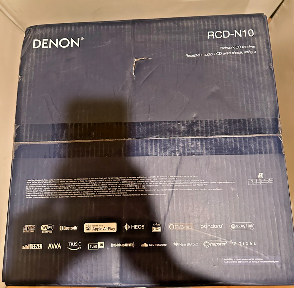 DENON RCD-N10 Black Network CD Receiver- New in box