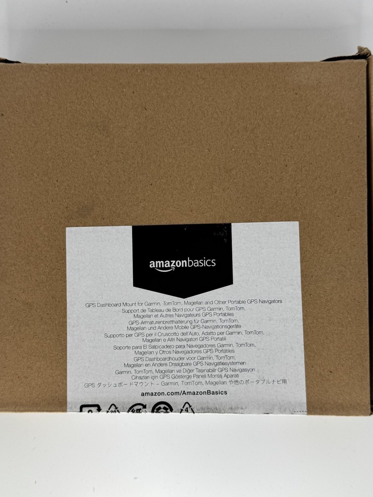 Amazon Basics Car Dashboard Mount Holder for Garmin, Tomtom & Other GPS Divers