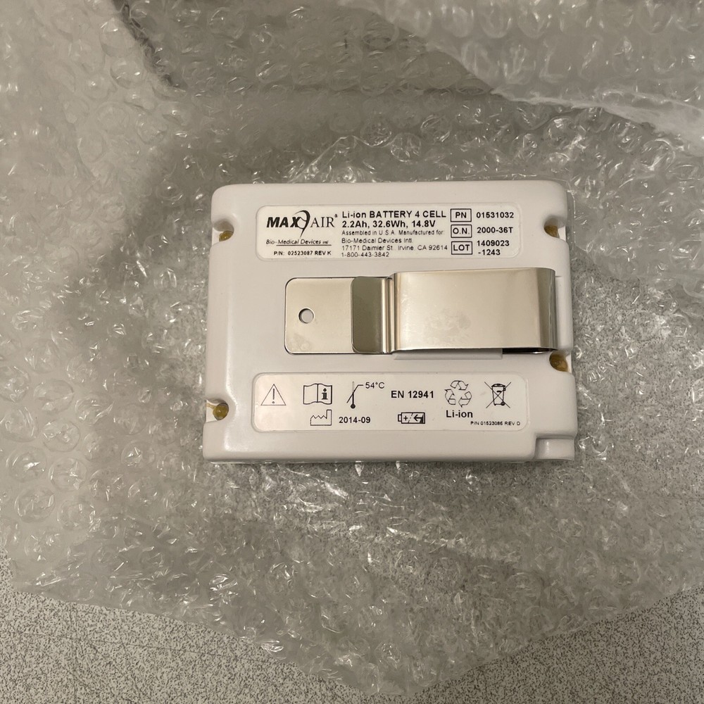 Max Air Systems Li-ion Battery For CAPR 2000-36T - Fully Charged