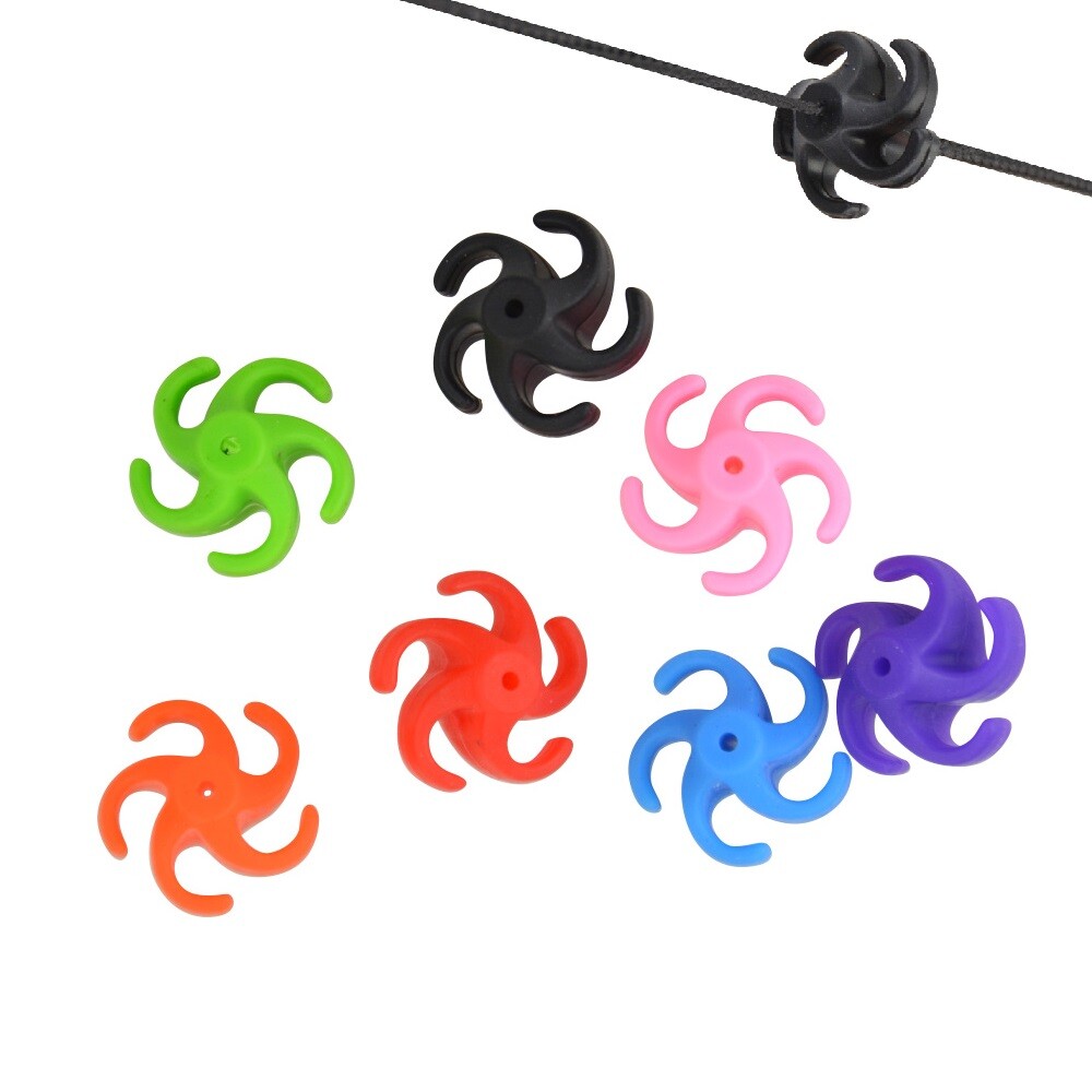 4pcs Compound Bow String Stabilizer Archery Rubber Silencer Suppressor Dampener