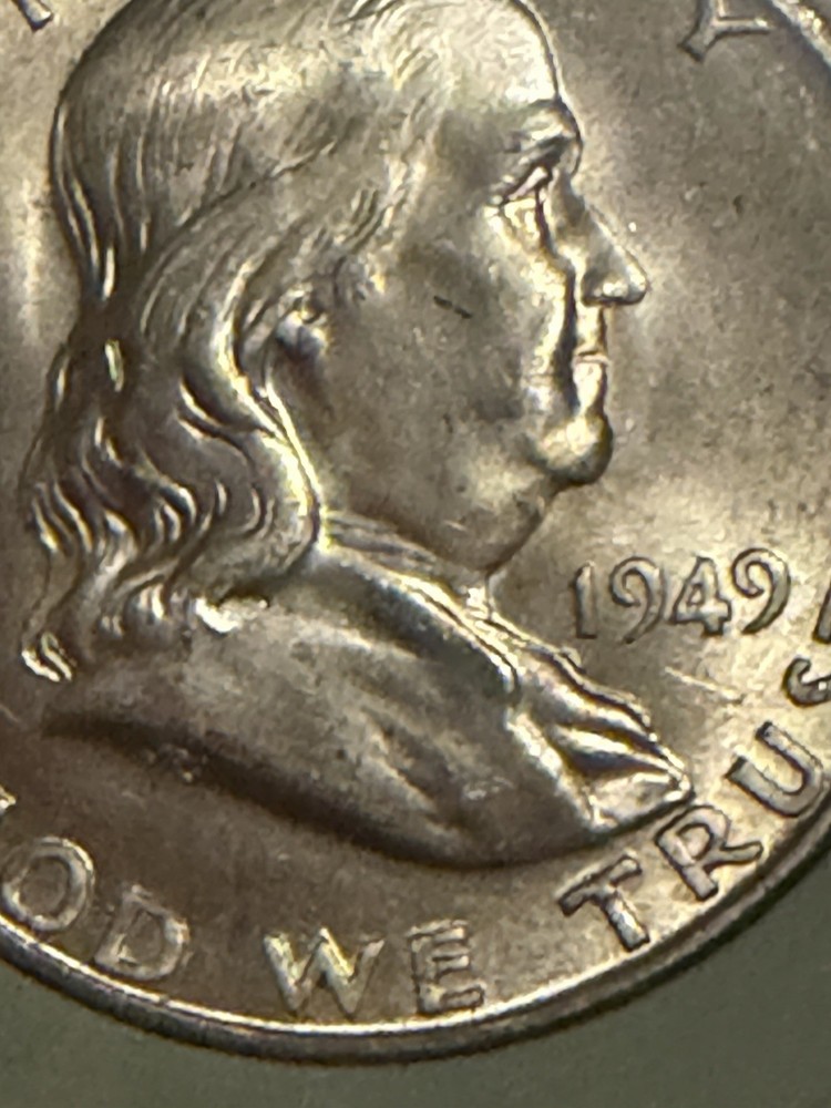 1949 D Franklin Half Dollar MS65 FBL