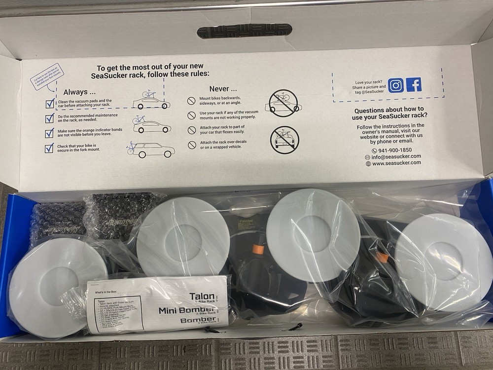 SeaSucker Mini Bomber Bicycle Rack - Black