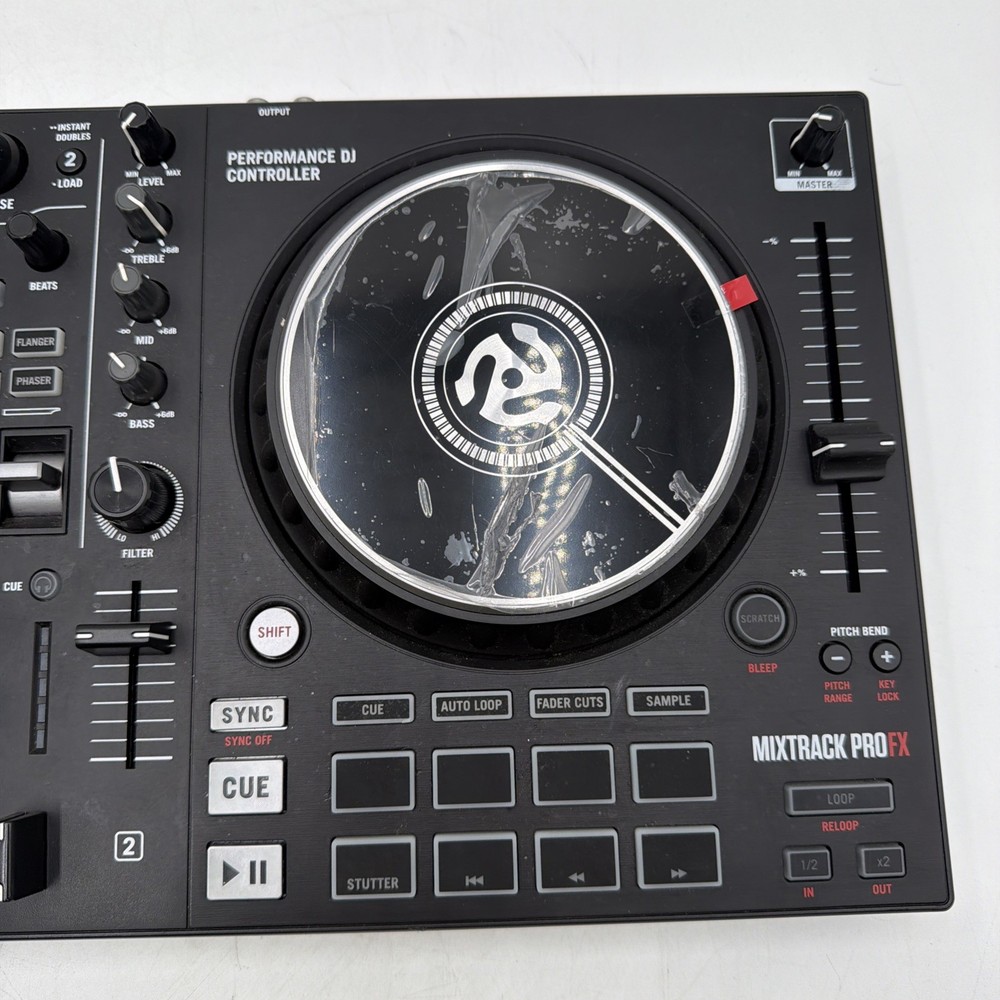 Numark Mixtrack Pro FX 2-Deck DJ Controller for Serato DJ No Power Cord Tested
