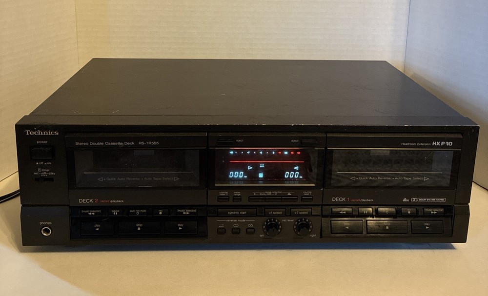 Technics Double Cassette RS-TR555 Partially Tested-Works