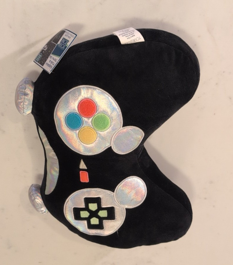YOUR ZONE HUGGABLE STUFFED PLUSH GAMER CONTROLLER PILLOW 16"X9"