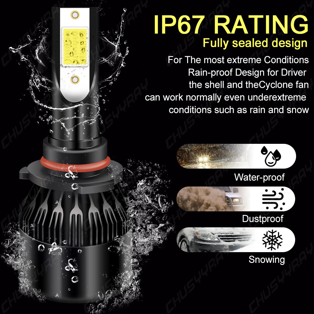 For Lincoln MKX 2007-2010 -6X LED Headlight High/lo Beam + Fog Light Bulbs Combo