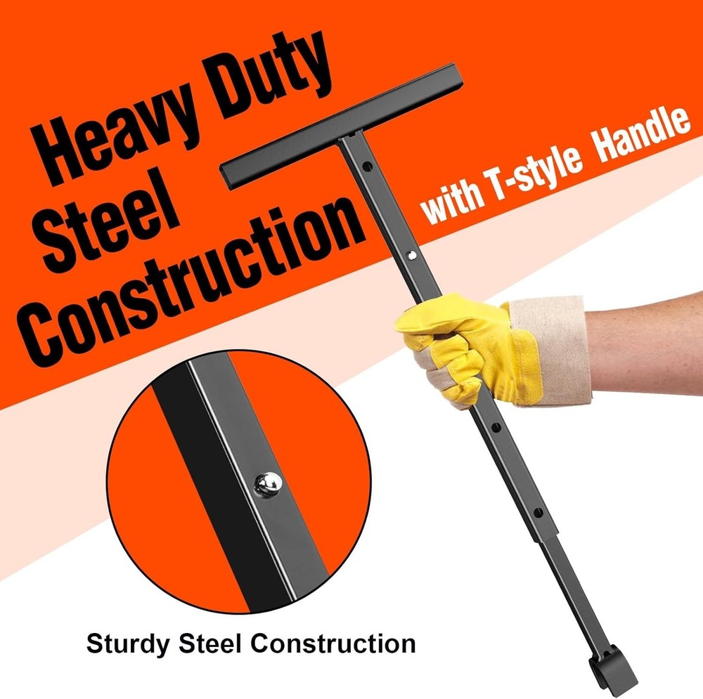 Multi-Functional Water Meter Shut Off Tool 29" T-Handle