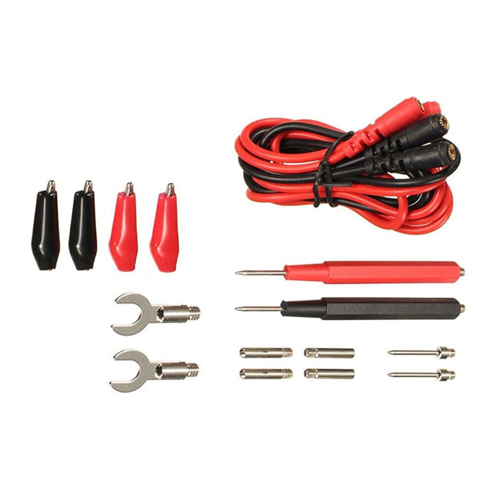 16Pcs New Multifunction Digital Multimeter Probe Test Leads Kit For Volt Meter