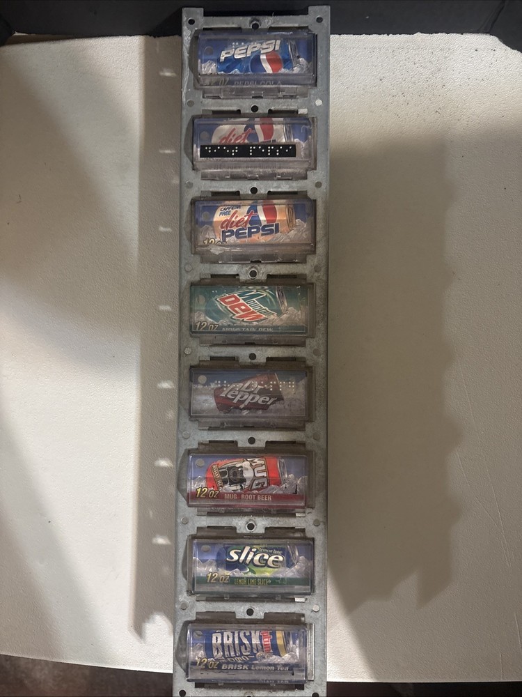 Vending Machine 8 SELECTION PANEL Untested Vintage Selections