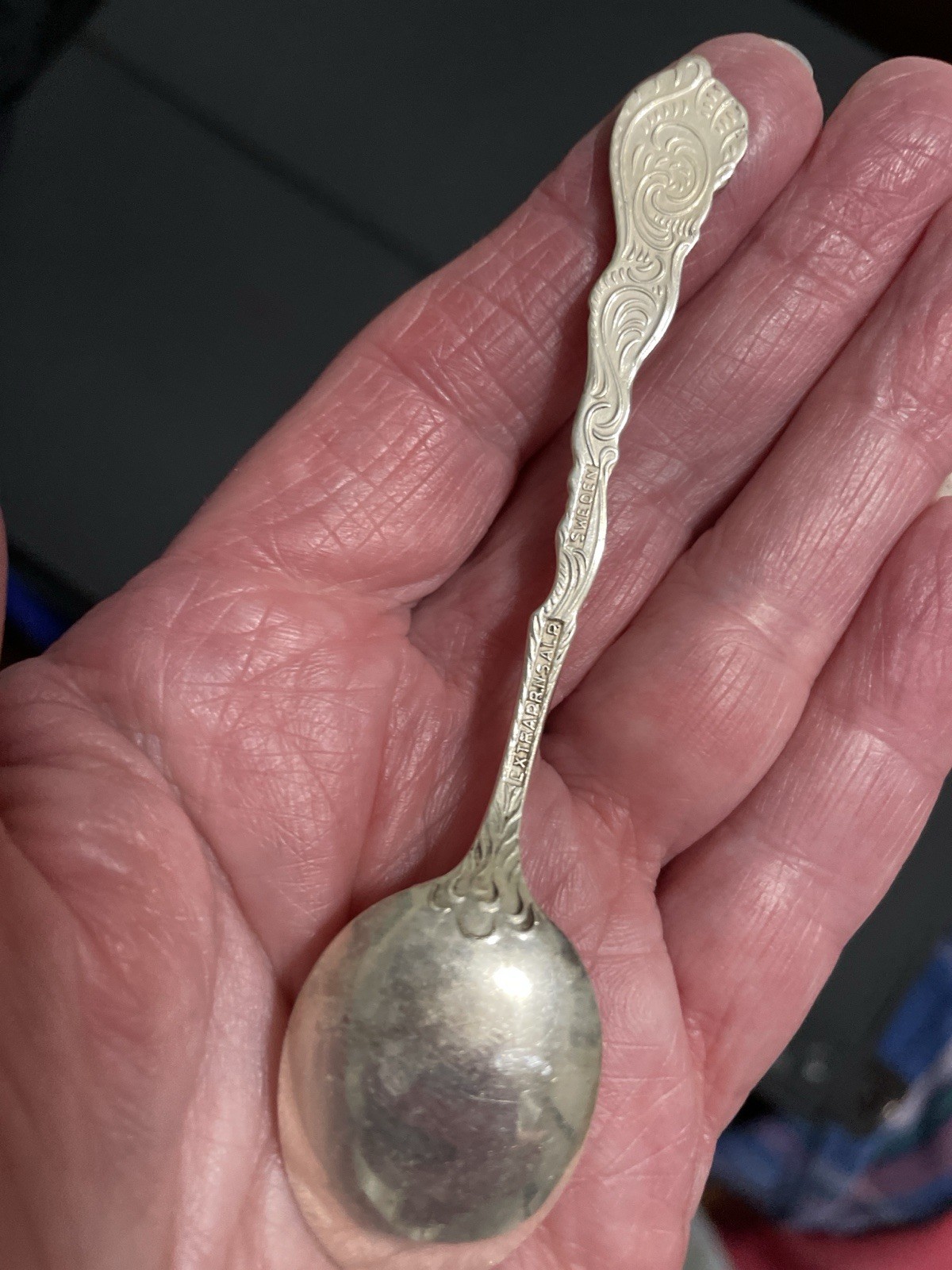 Vintage Nils Johan Silverplated 4" Demitasse / Baby Spoon Sweden ExtraPrnSalp