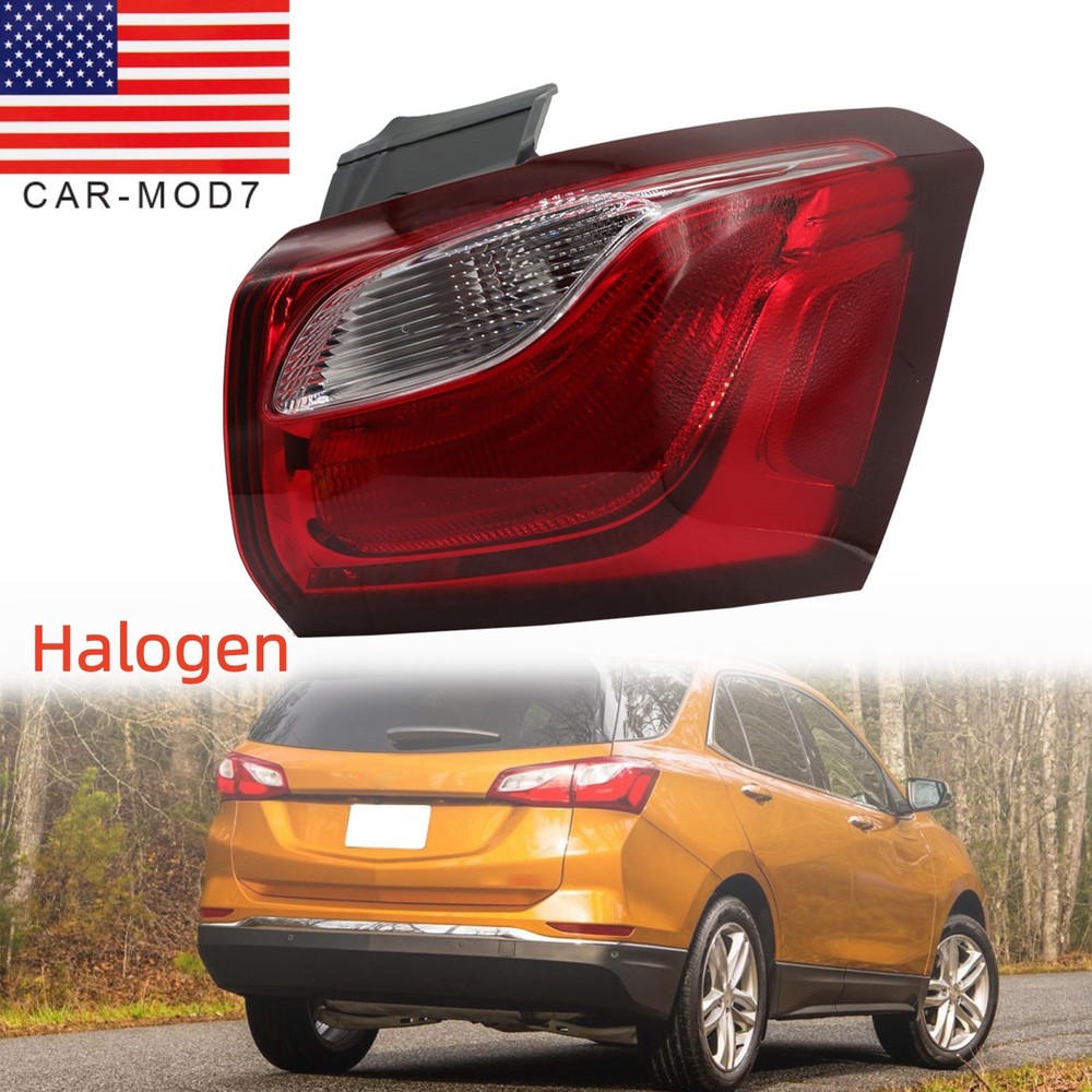 Tail Light Assembly For 2018-2021 Chevy Equinox Brake Lamp Outer Right Halogen