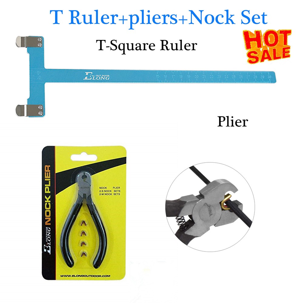 Bow String-Loop Nocking Pliers with 4 String nocking Points +1 Bow Square Relur