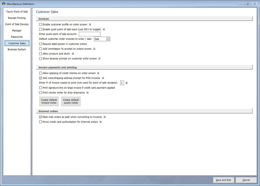 POS Business + Accounting Software W Retail Touch