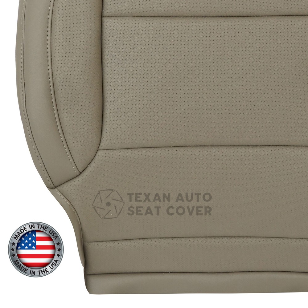 2015 Chevy Silverado LTZ LS Driver Side Bottom Leather Perforated Seat Cover Tan