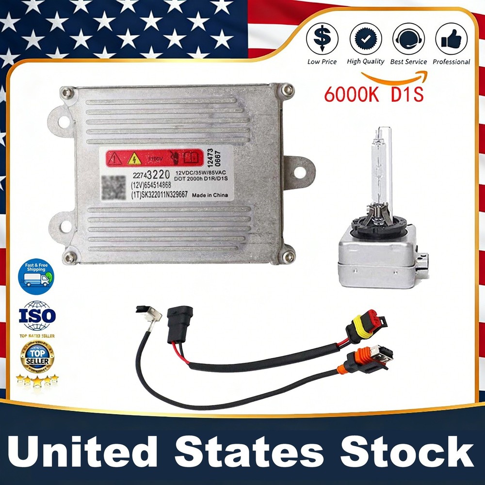 Xenon Ballast & HID D1S Bulb Module Control Unit For Cadillac SRX Buick LaCrosse