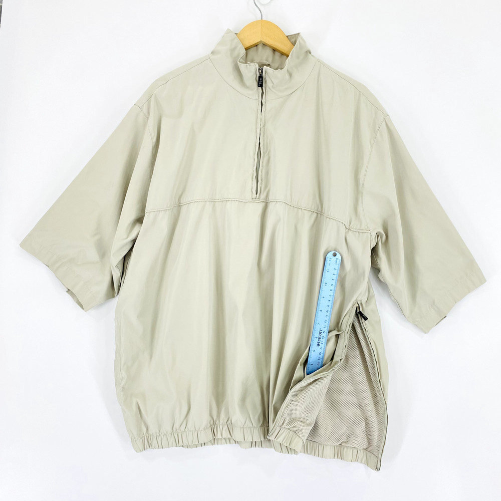 IZOD Men's Pullover Jacket Size XL Tan Extreme Function Golf-wear