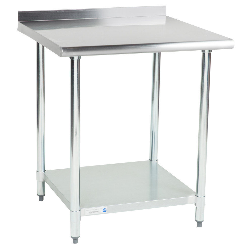 NEW!! 30" x 30" Stainless Steel Work Prep Table Undershelf Restaurant Backsplash