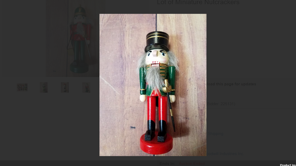 Four Miniature Nutcrackers