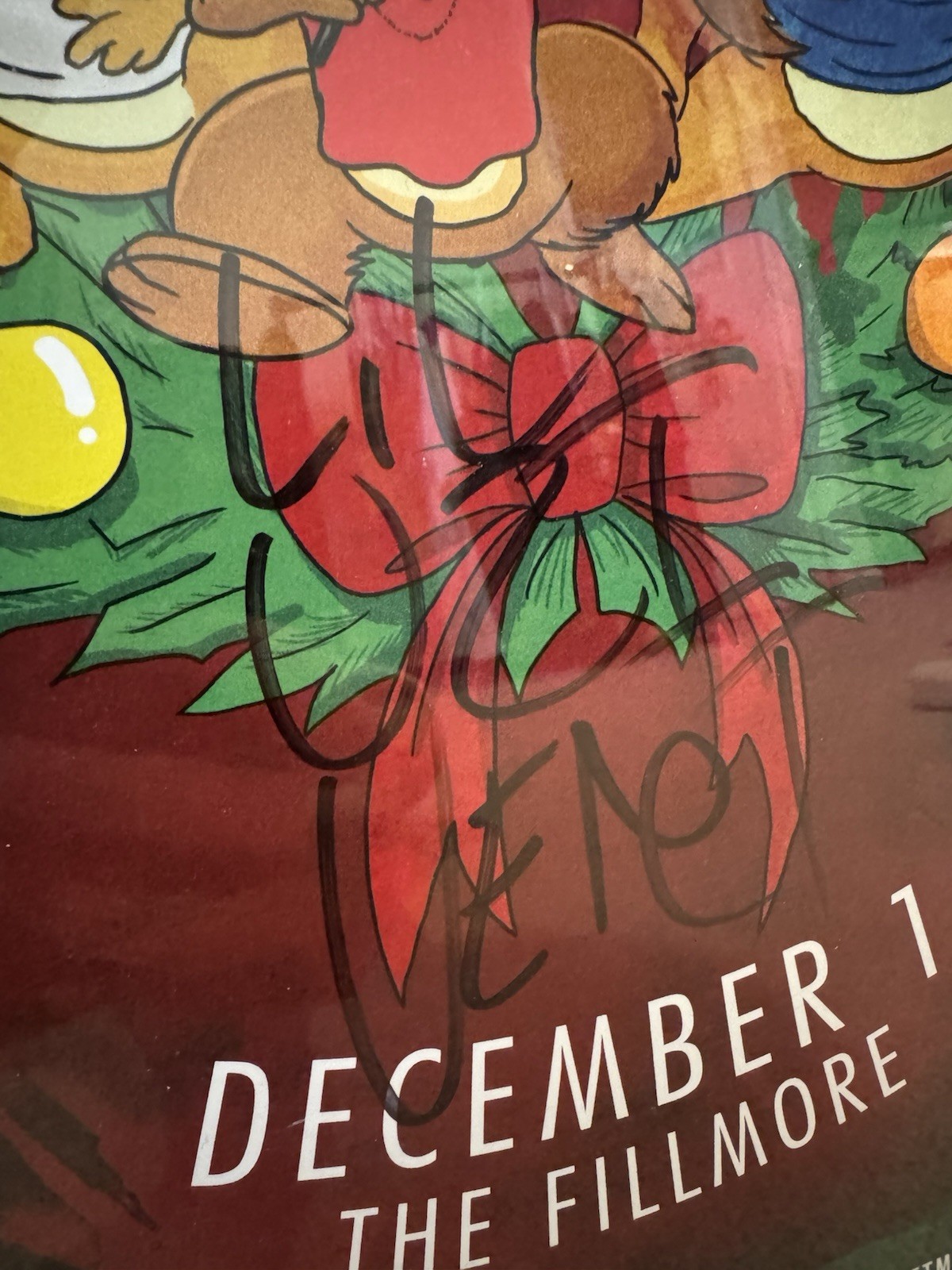 Lil Uzi Vert Autographed 11x17 Concert Poster 2017 Chipmunks Fillmore Framed