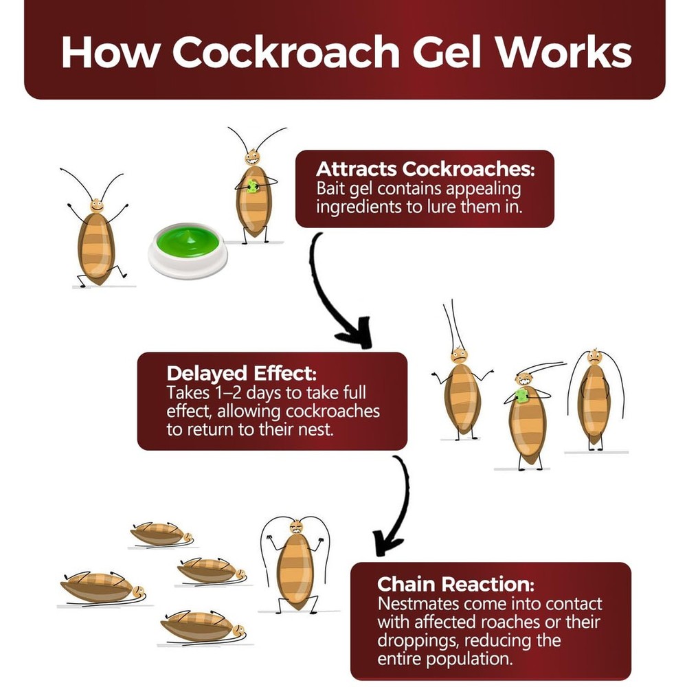 40 Pack Roach Killer Indoor Infestation, Powerful Attraction Cockro... Fast Ship