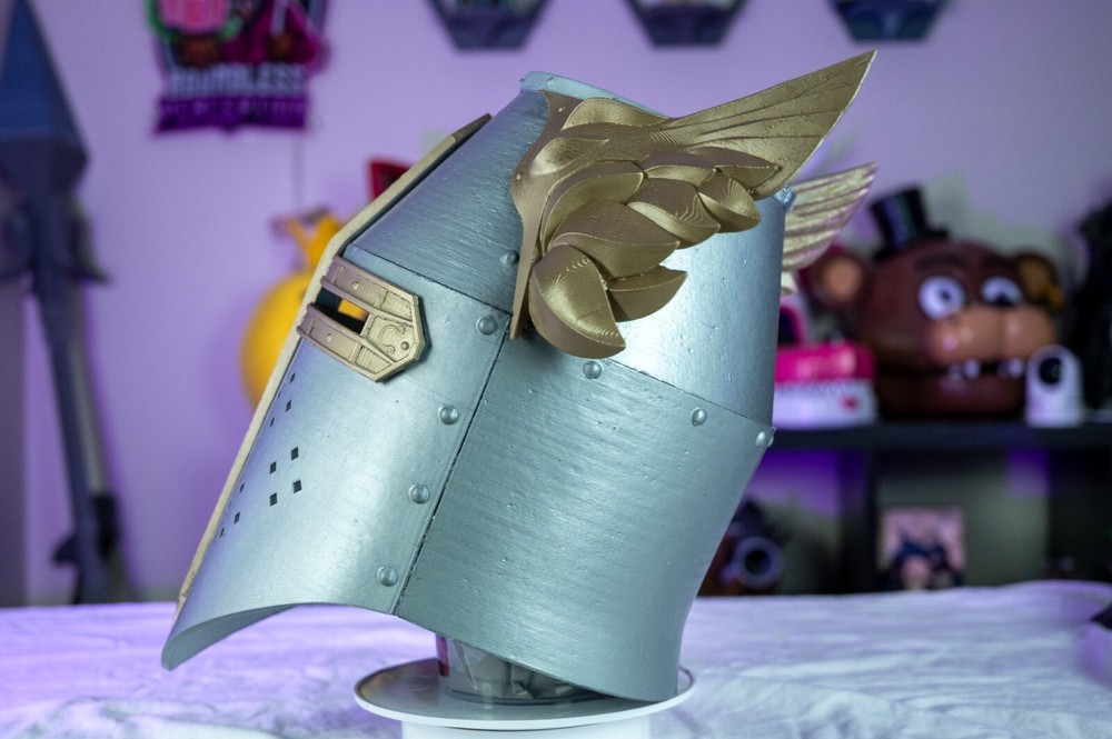 Oblivion Crusader Helmet 3D Printed | Wearable Elder Scrolls Cosplay Armor