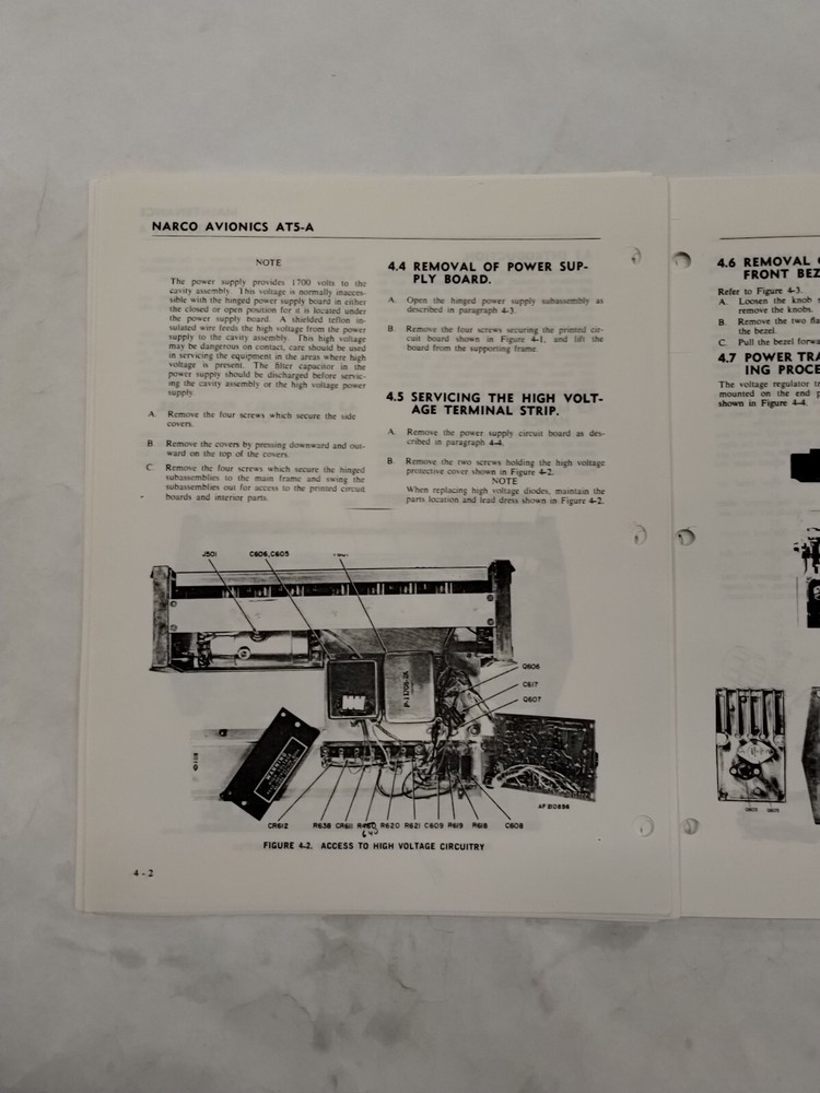 Narco AT5-A Transponder System 14/28 Volt Maintenance Manual-Copy