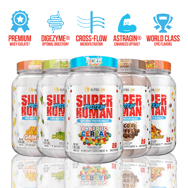 ALPHA LION SUPERHUMAN PROTEIN 100% Whey Protein Isolate 28 Servings