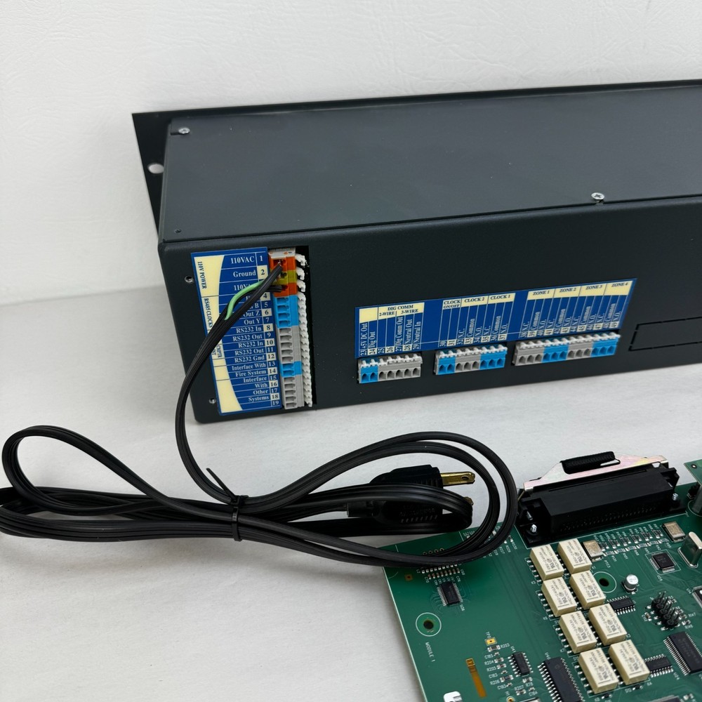 Valcom VECPU-5A Paging Control System w/ Daughter Cards & Bogen Master Clock