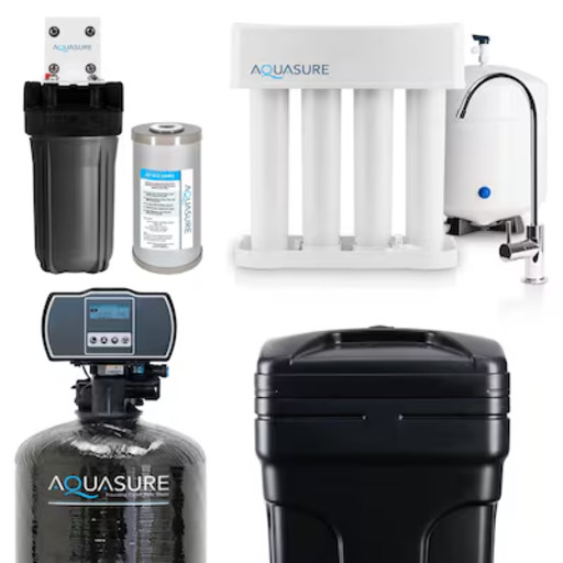 AQUASURE 64,000 Grain Whole House Water Softener (AS-WHF64D) 1-6+ people