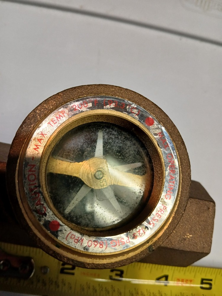 W.E Anderson Midwest Sight Flow Indicator Mod. 300 Size 3/4 inch