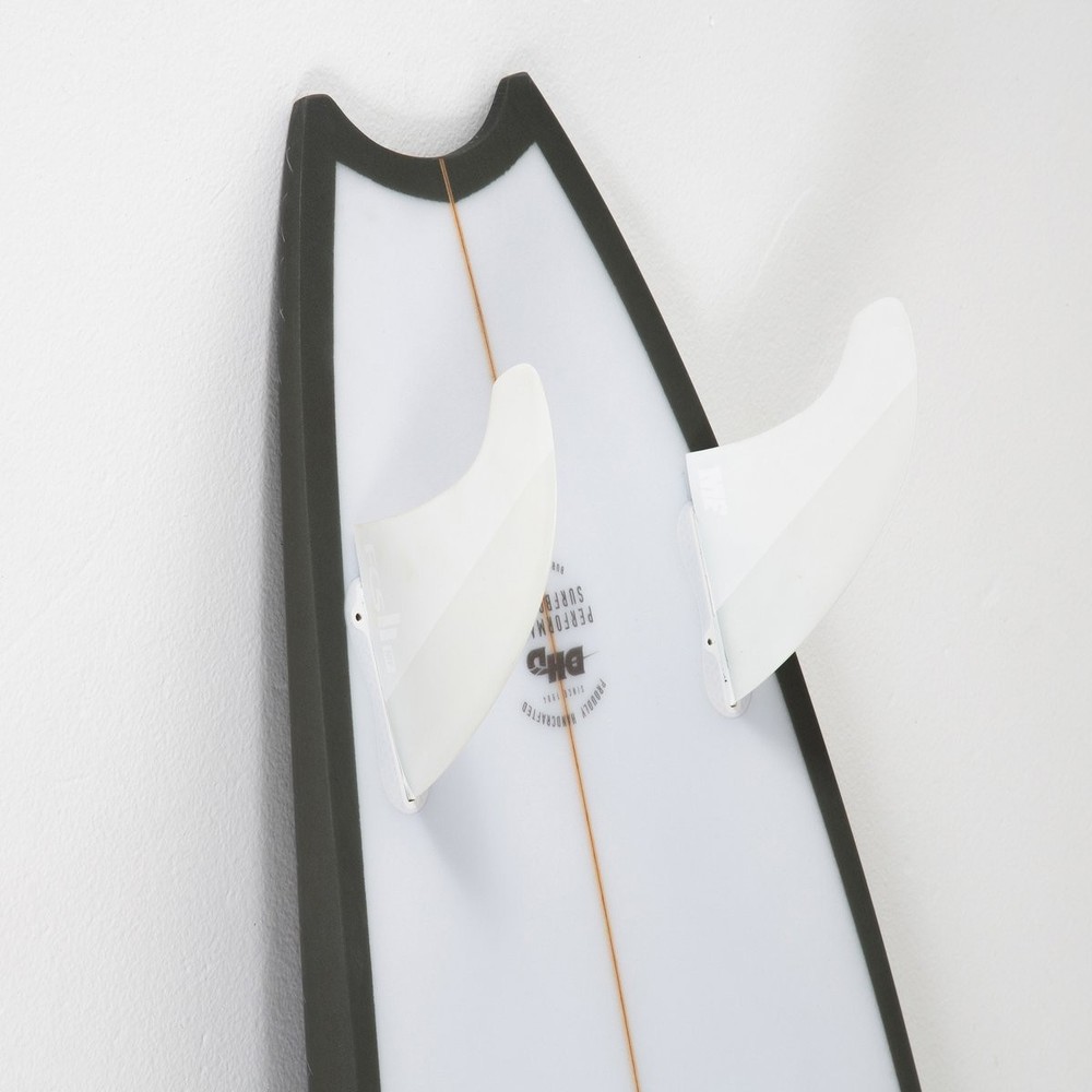 FCS 2 MF PC Twin+1 Fin Set White XLarge