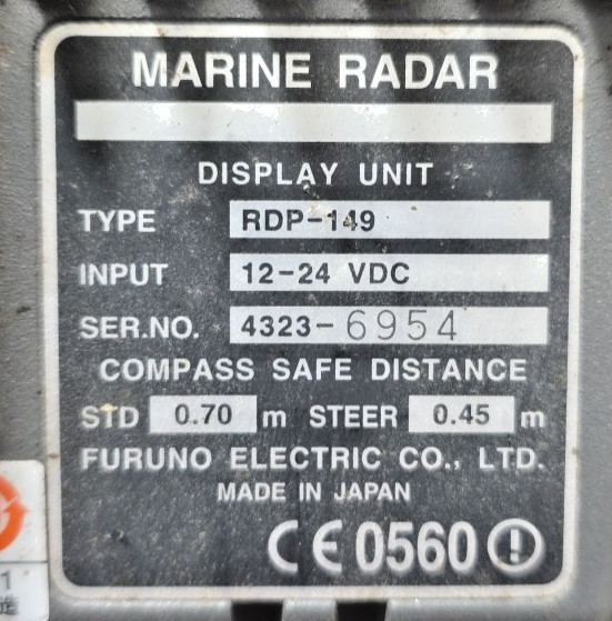 Furuno RDP-149 NavNet VX2 Radar C-Map NT MAX GPS Chartplotter Multifunction Disp