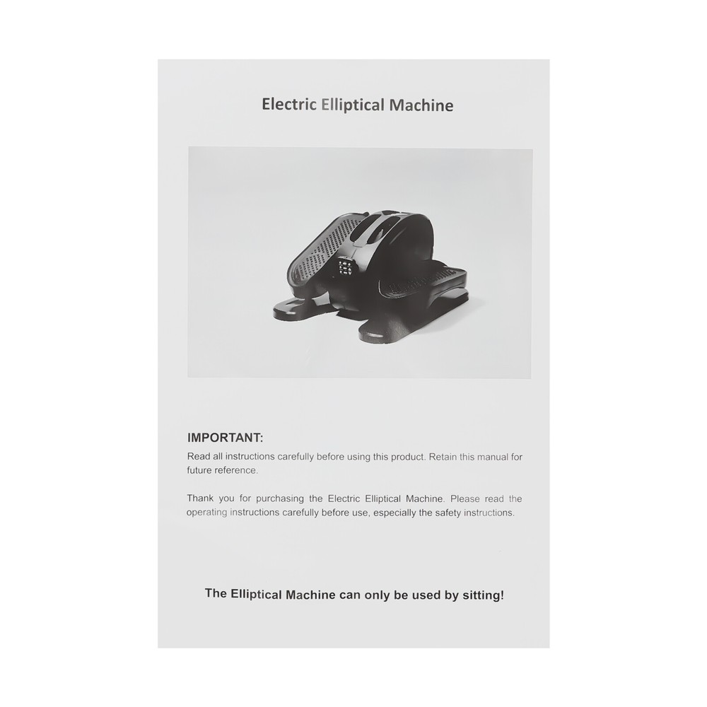 Mini Under Desk Electric Elliptical Machine with Remote Control for Home Use