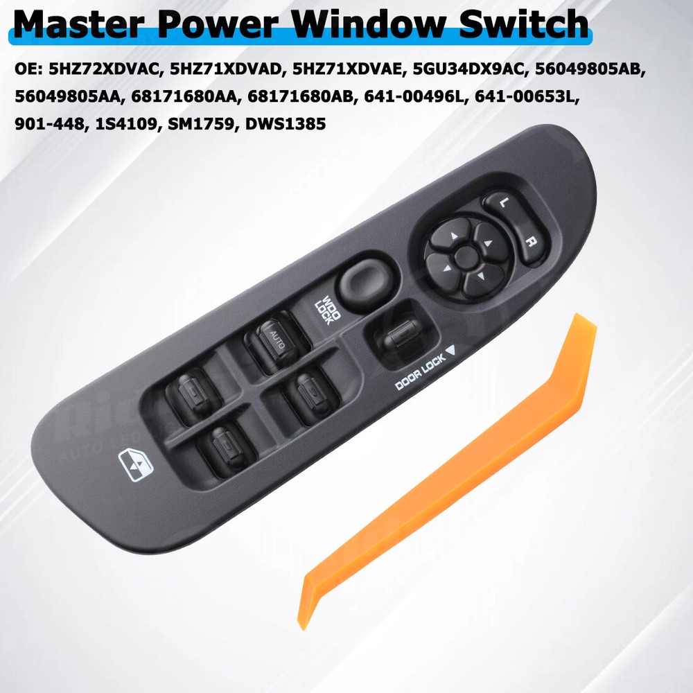 Master Power Window Door Switch Panel Control w/ Bezel for 2002-2010 Dodge Ram