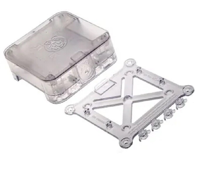 DesignSpark Quattro Clear ABS Case For Raspberry Pi 2 3 B+ ASM-1900039-01