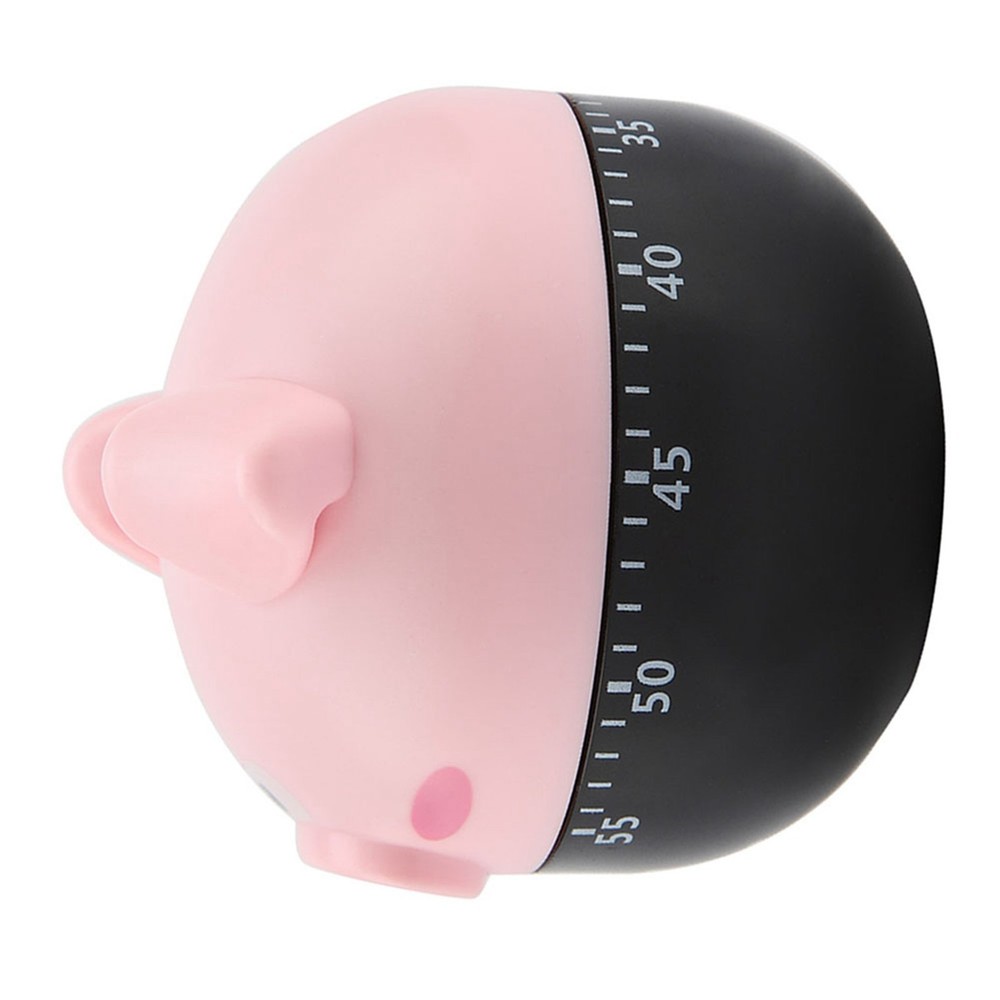 Cartoon Pig Kitchen Mechanical Timer Pink