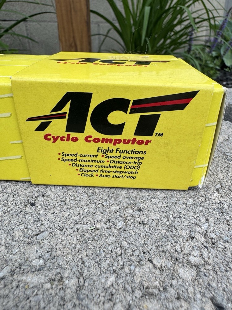 NOS Vintage ACT Cycle Computer Bicycle Tracker