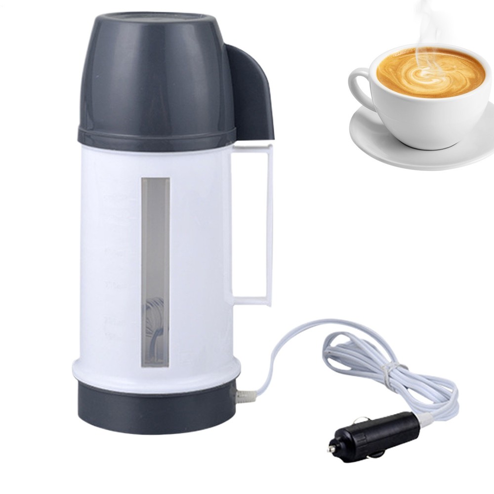 12V 24V Car Kettle Electric Heating Kettle Car Coffee Pot  for Road-Trip