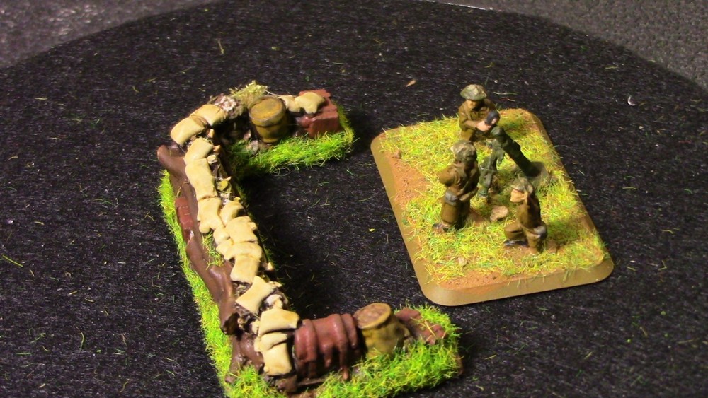 🔥 15mm Pro-Painted Baueda WW2 Dug out emplacement Medium#5