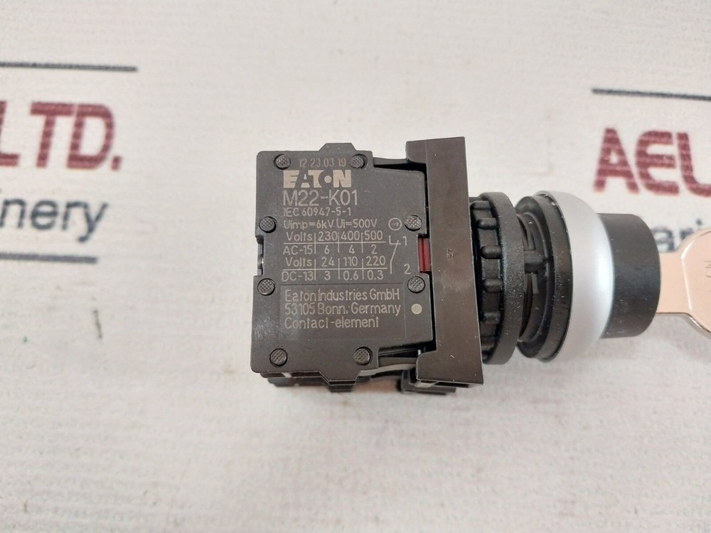 Eaton M22-K01 Key Operated Switch IP66