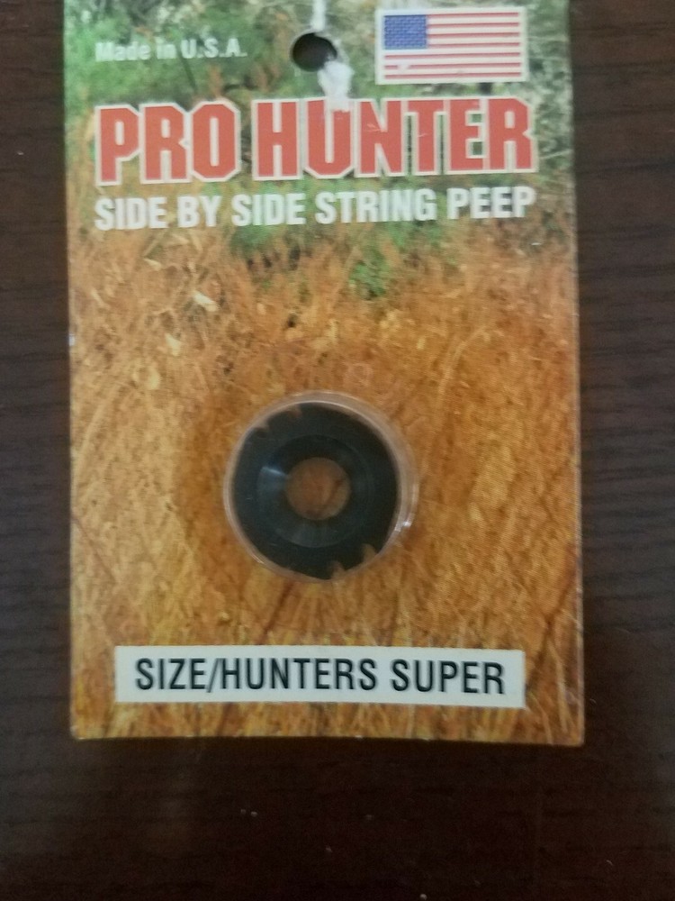 GWS Pro Hunter Side by Side String Peep Super Black 2325