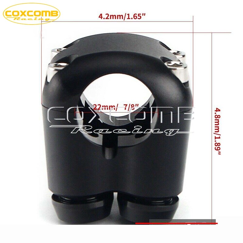 7/8" Motorcycle Handlebar 4-Button Control Switch Latch Momentary for Cafe Racer