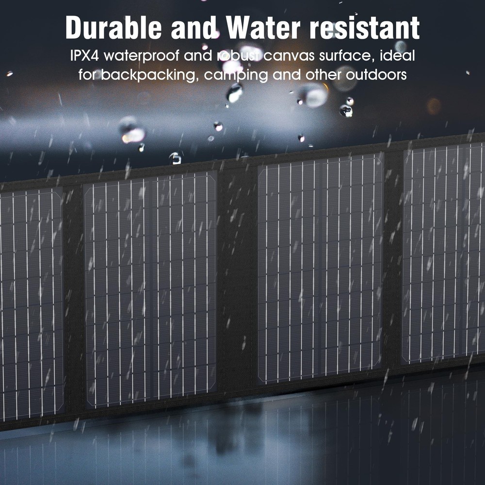 Portable Solar Panel Charger 40W Foldable Solar Panel for Portable Power Stat...