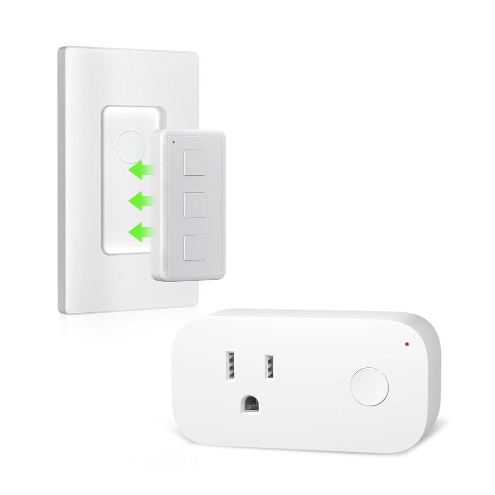 Pre-Programmed Wireless Remote Outlet - Portable Magic with 100ft Control Range