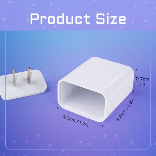 Plug Storage Realistic Looking Charger with Storage Hiding Places for White