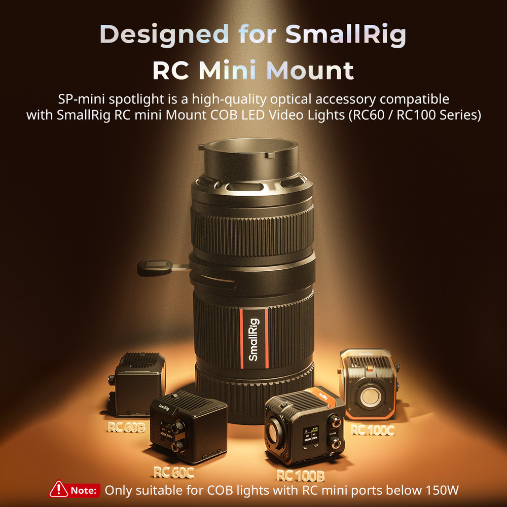 SmallRig mini Spotlight Various Special Spotlight Effects with Carry Bag