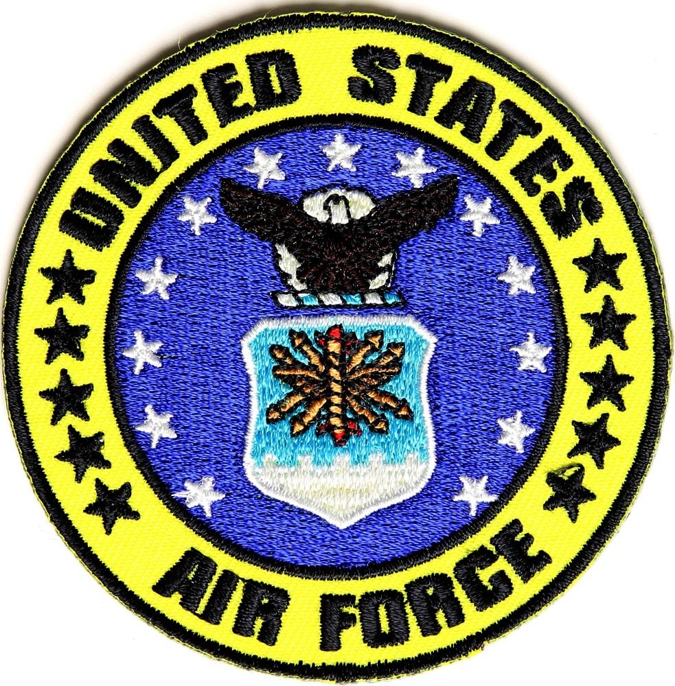 US AIR FORCE PATCH WITH YELLOW