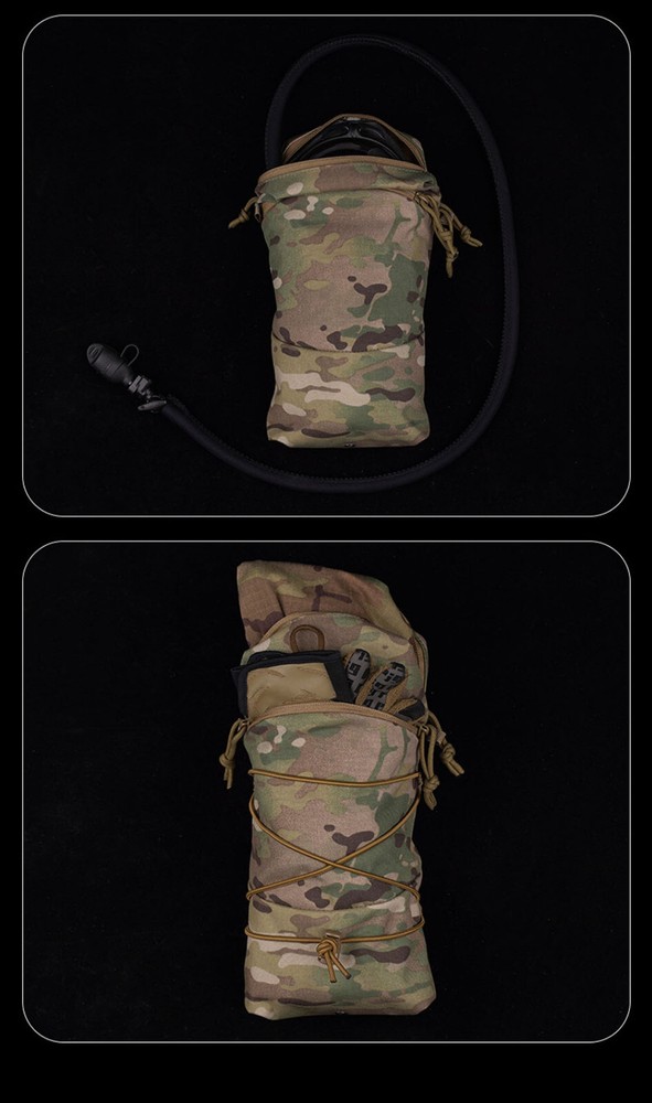 GP Vertical 12X6 Sundries Bag Tactical Molle Back Panel Accessory Bag Camo Pouch
