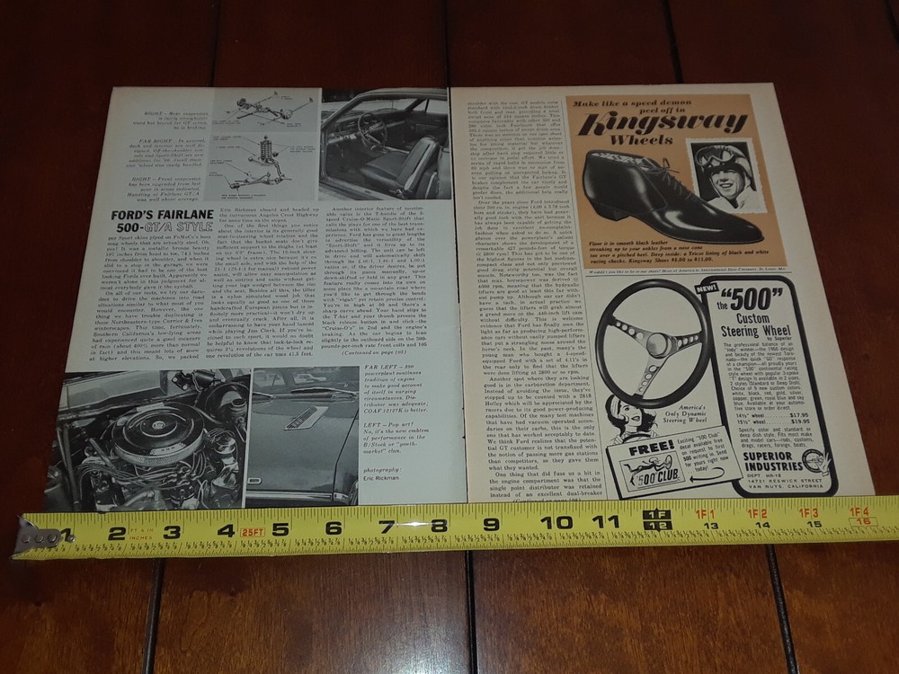 1966 FORD FAIRLANE GT/A ORIGINAL ARTICLE