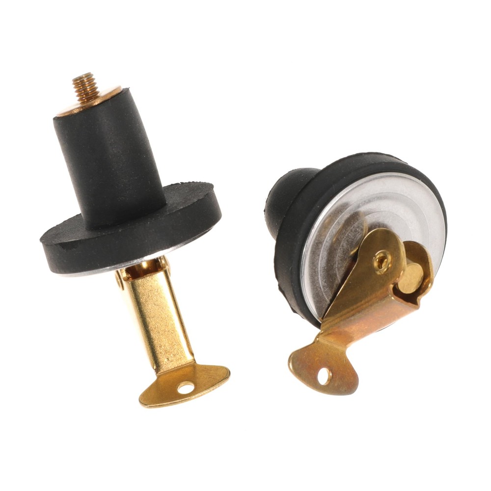 Boat Plug 1/2Inch Brass Boat Drain Plug Snap Handle Plug Deck Plug for Boat M...